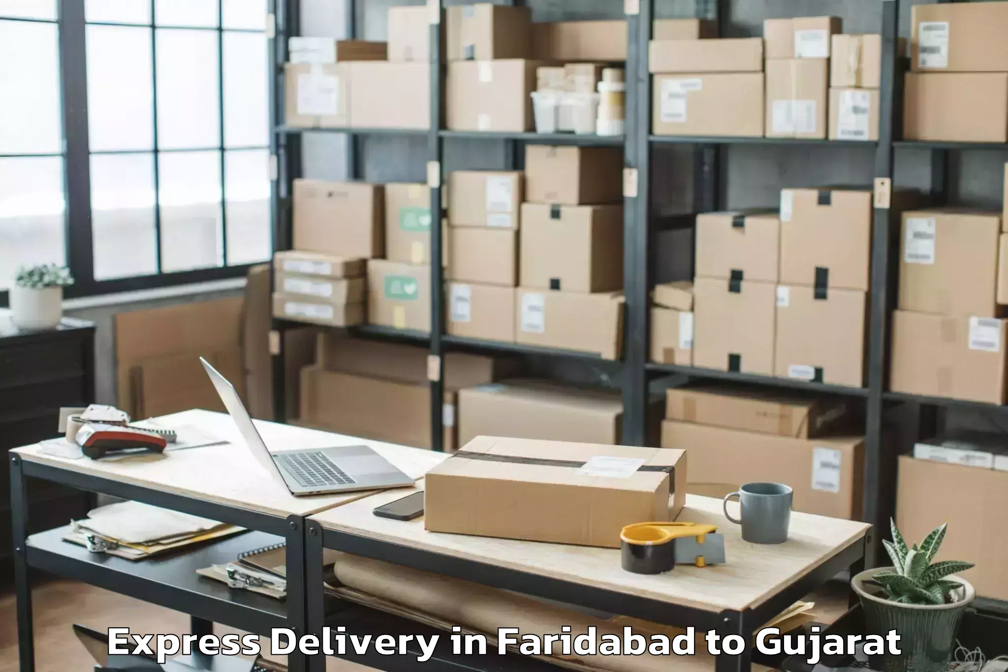 Affordable Faridabad to Amreli Express Delivery